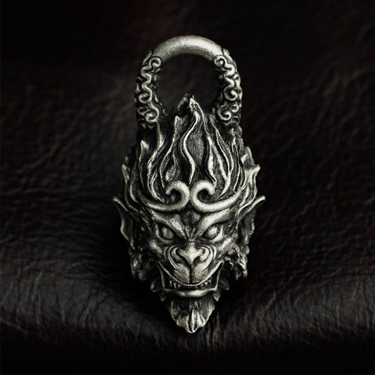 Original Dark Myth Handcrafted Antique Wukong/QiTianDaSheng 925 Silver/Brass Necklace Pendant-A Tribute to the game Black Myth: Wukong