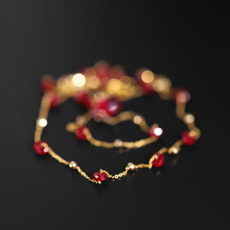 Eternal Flame 18K Gold Ruby Necklace