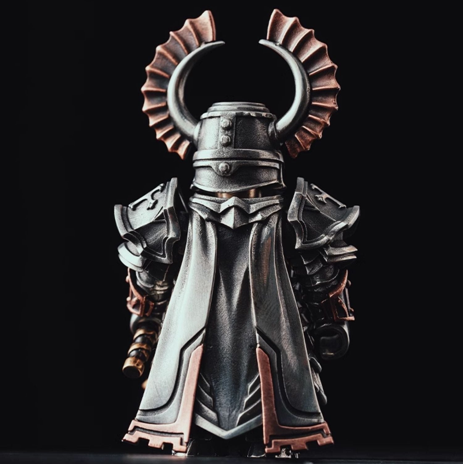 Nordic Style Handmade Pure Copper Magnetic Crusader Figurine