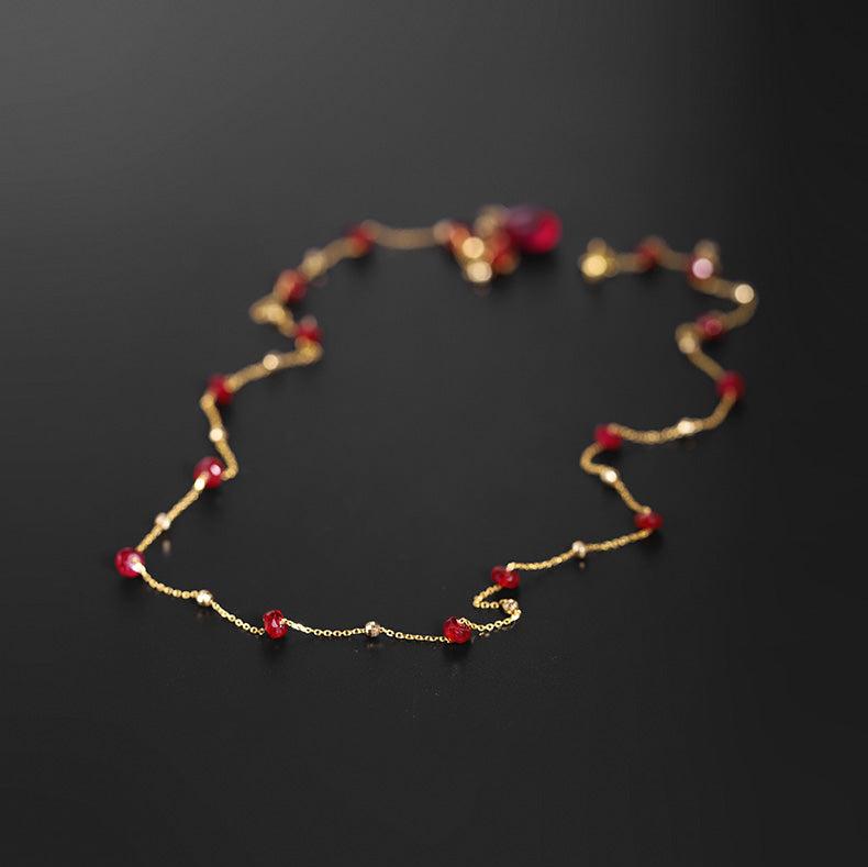 Eternal Flame 18K Gold Ruby Necklace