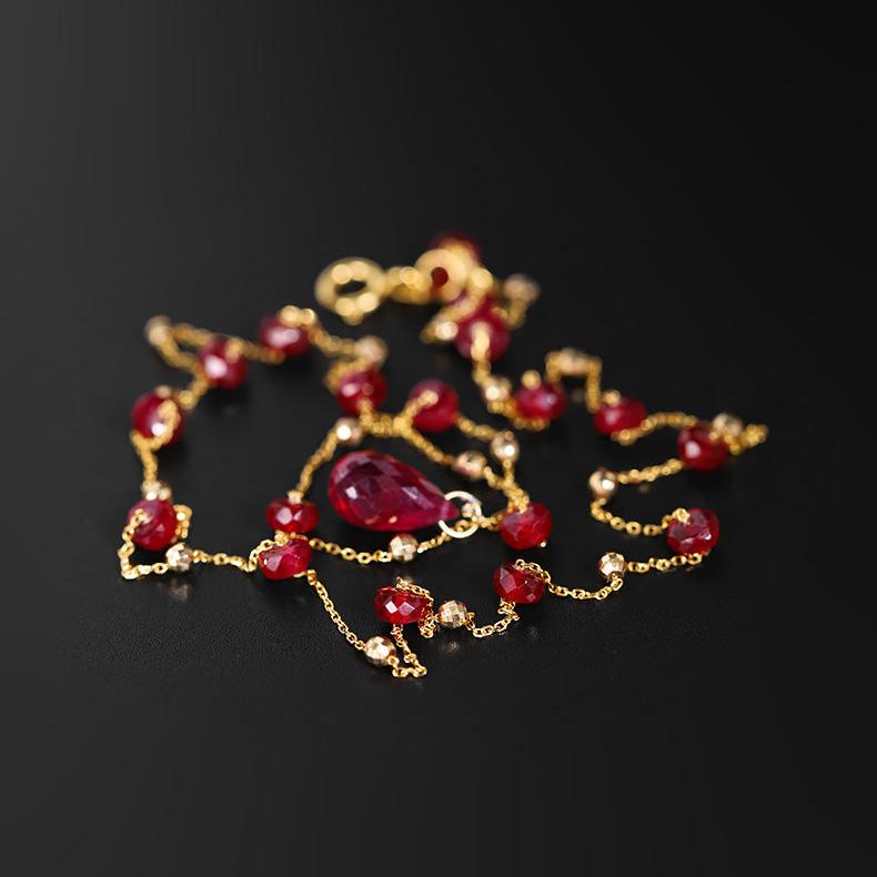 Eternal Flame 18K Gold Ruby Necklace