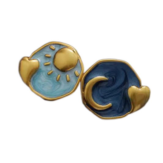 Sun & Moon Twilight Earrings