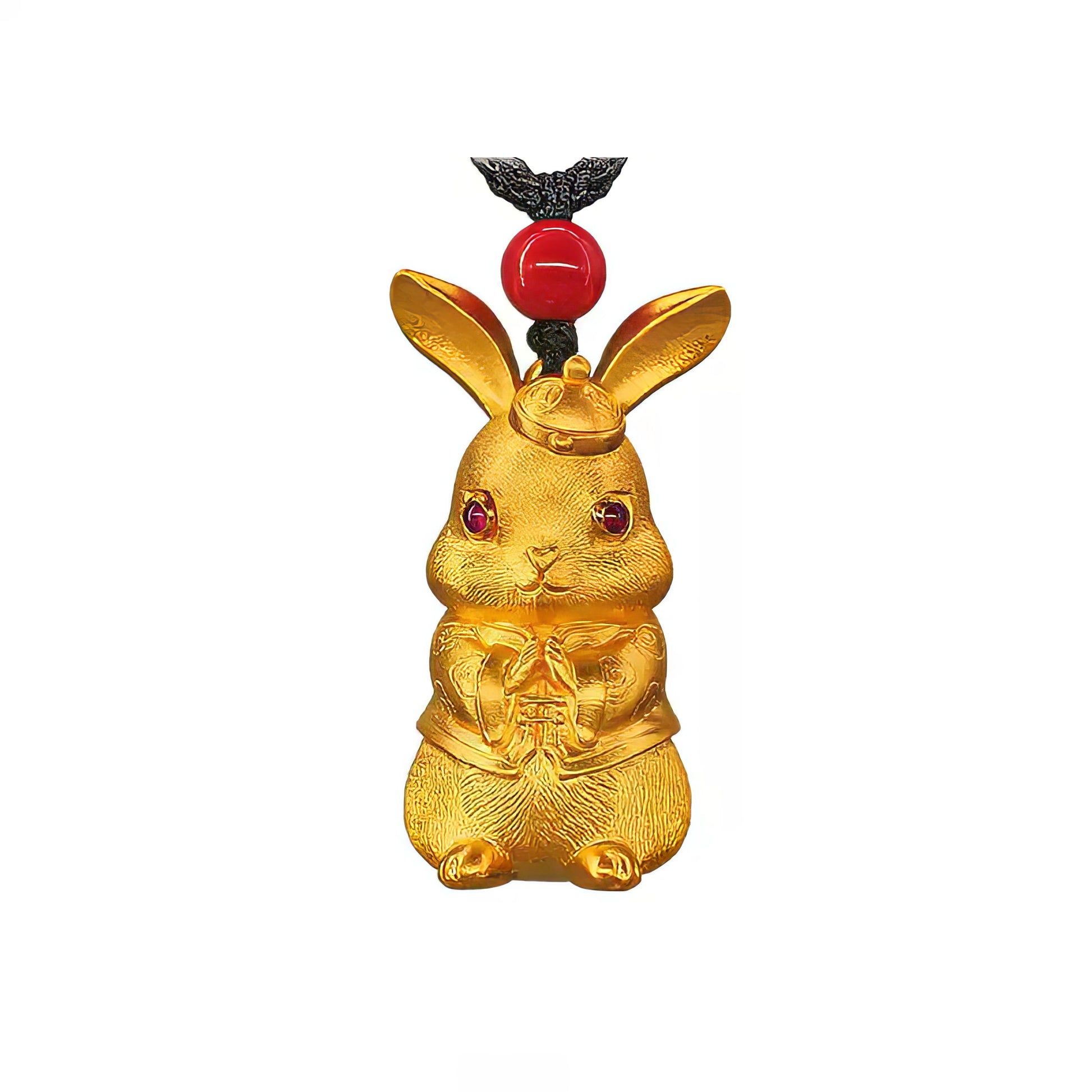 Traditional Handmade Gold Rabbit Pendant