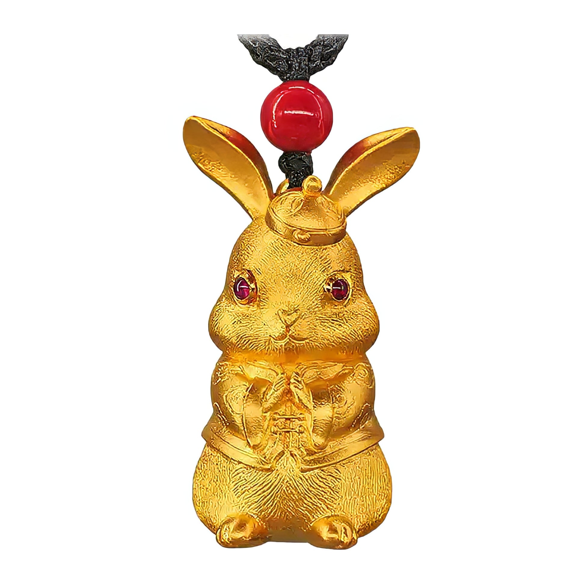 Traditional Handmade Gold Rabbit Pendant