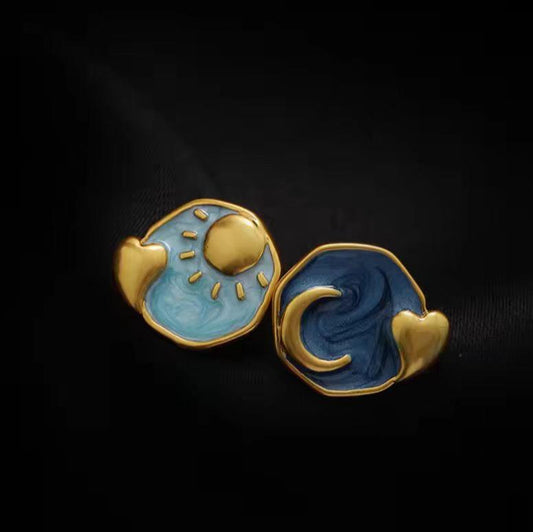 Sun & Moon Twilight Earrings