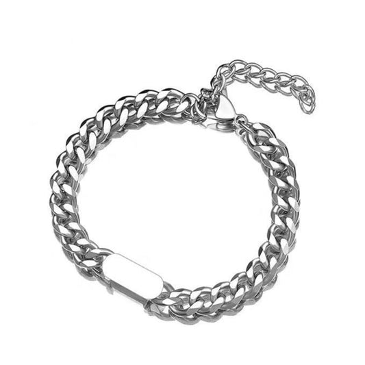 Minimalist Luxury - Sterling Silver Men's Bracelet