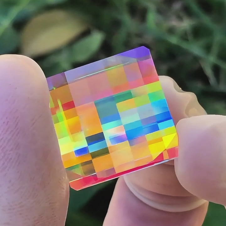 Cyber Mosaic Pixel Gemstone