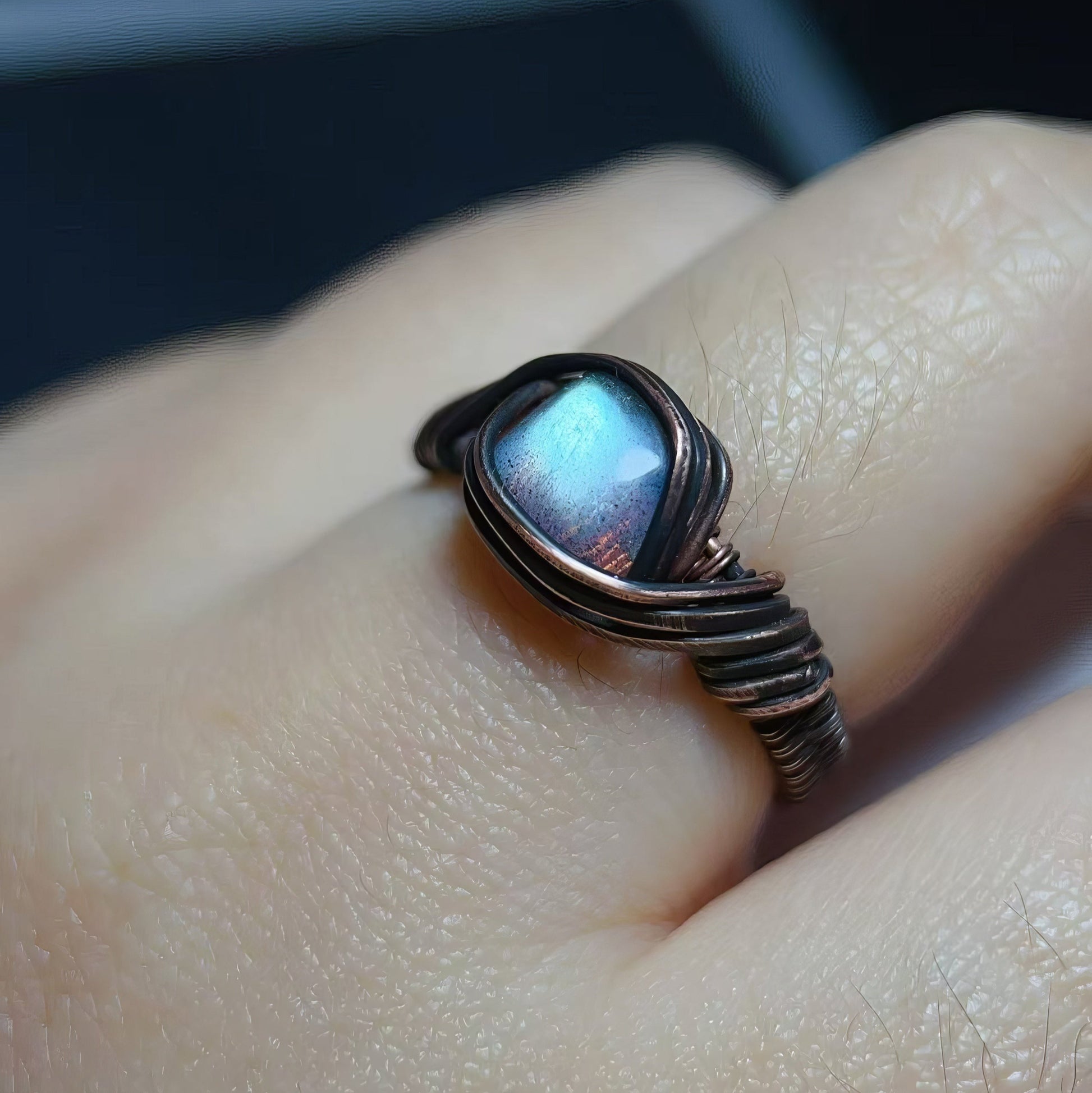 Radiant Light Labradorite Handmade Ring