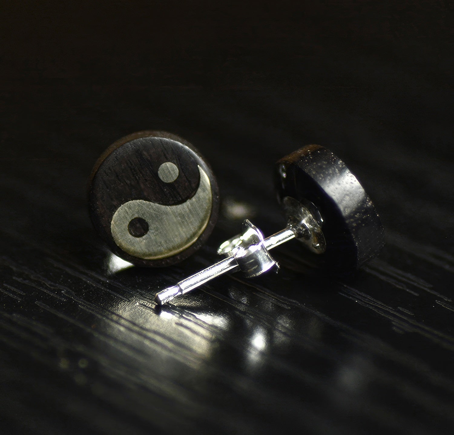 Yin-Yang Stud Earrings