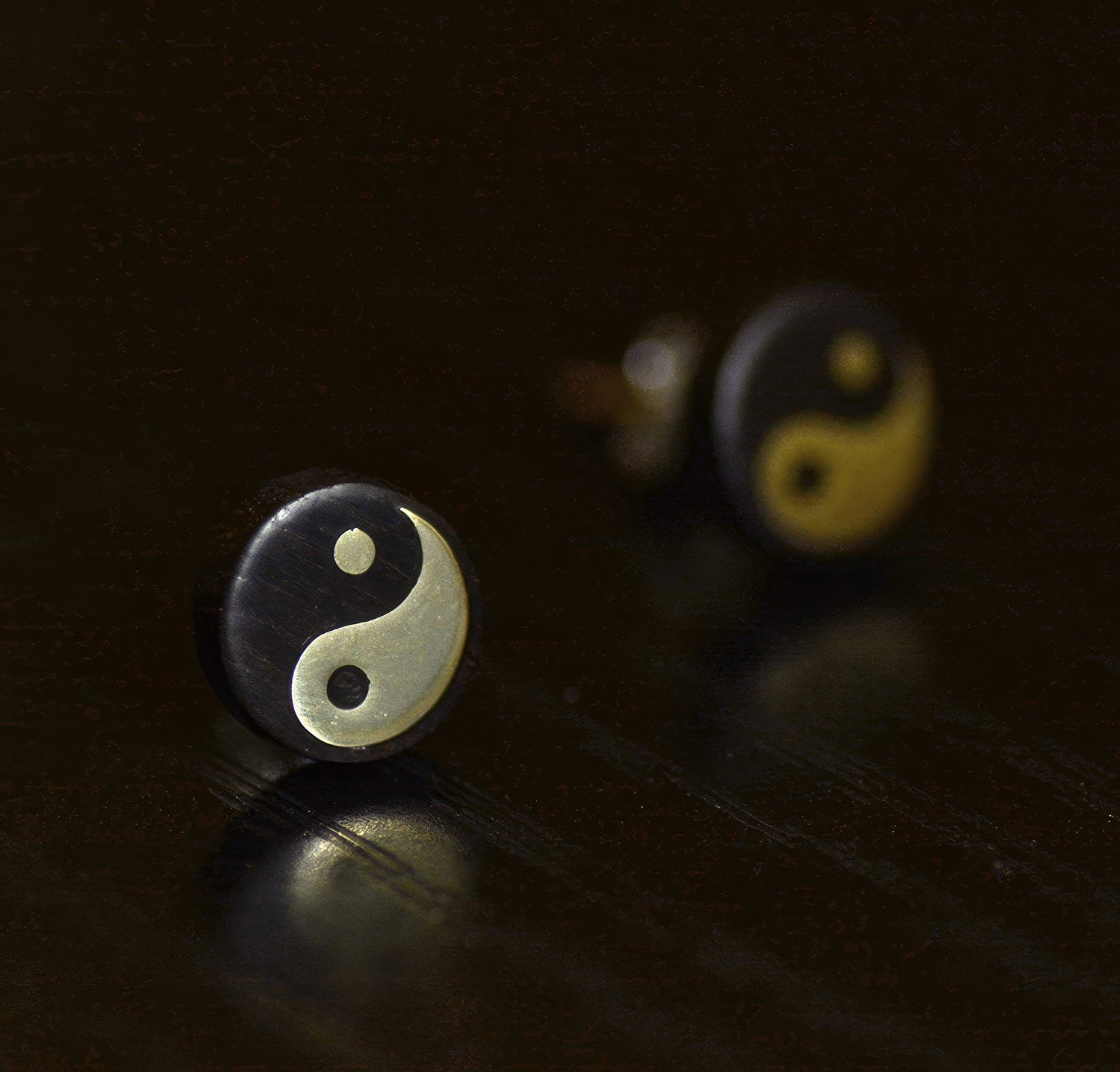 Yin-Yang Stud Earrings