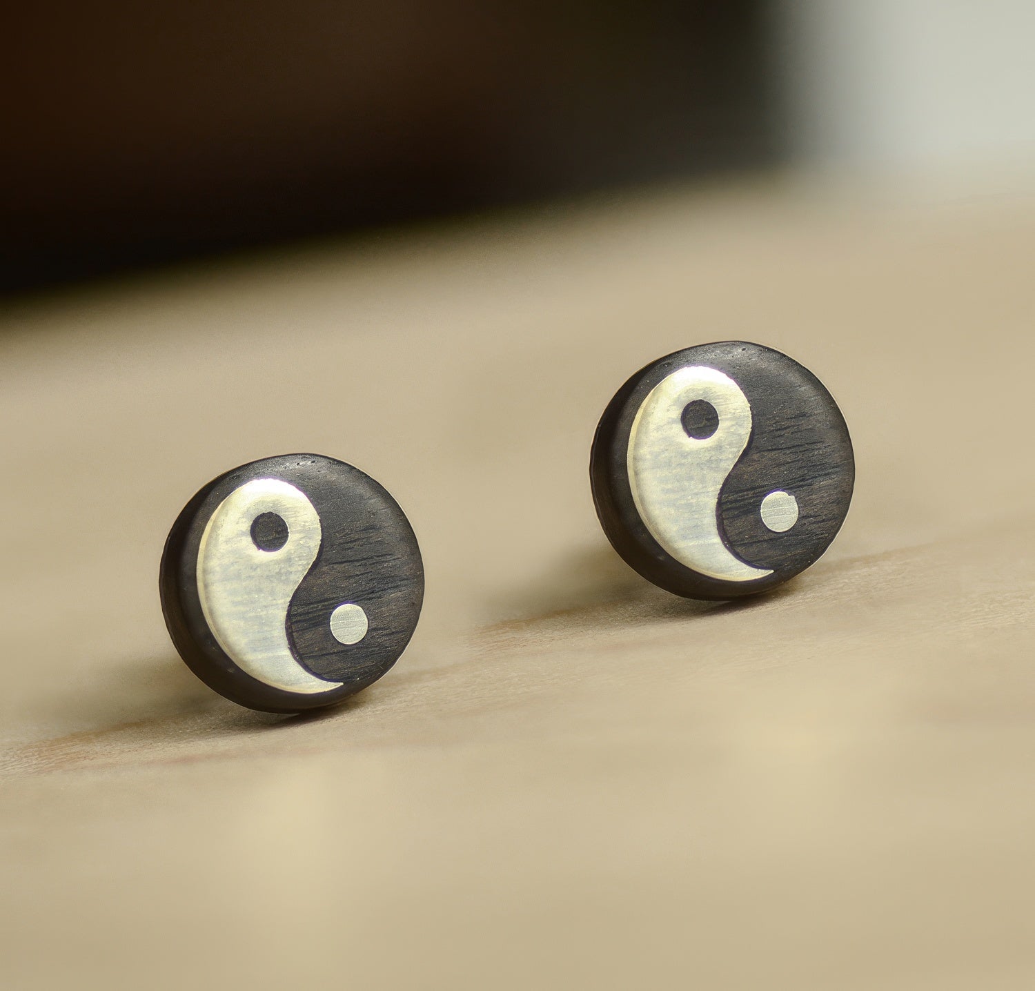 Yin-Yang Stud Earrings