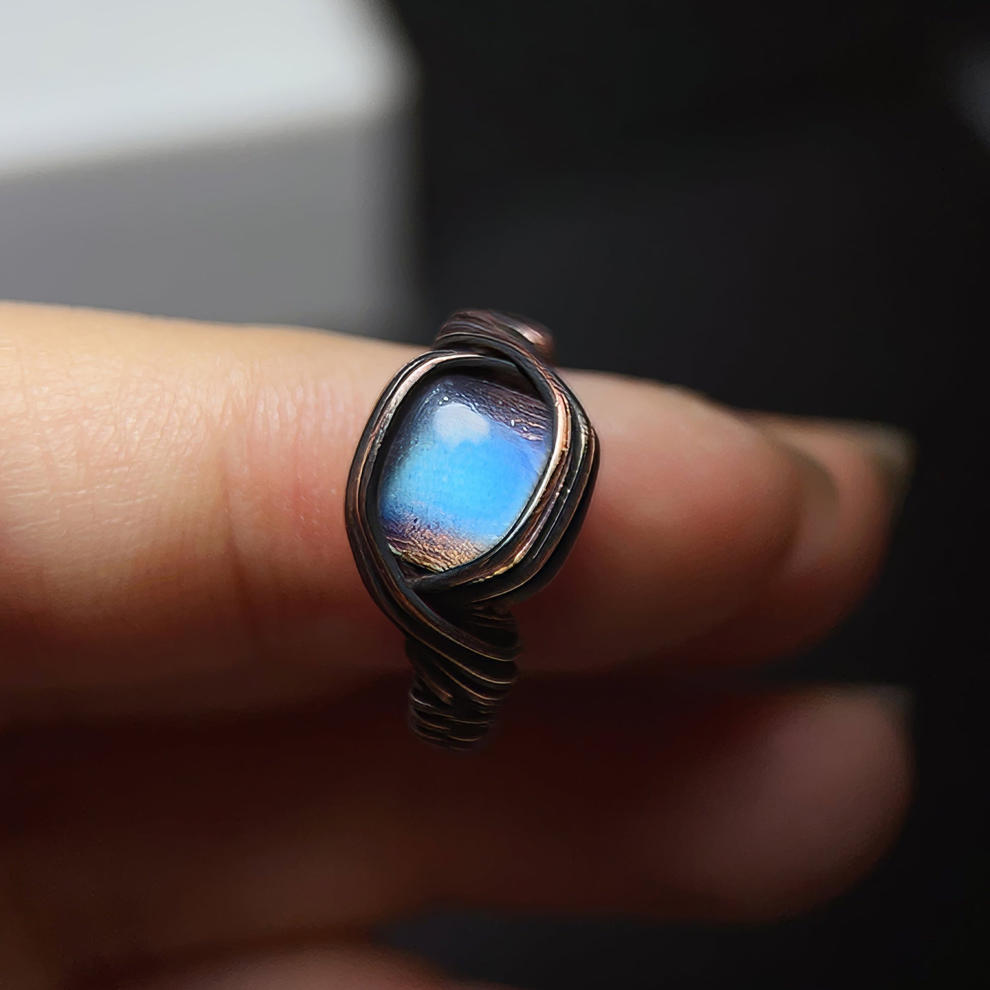 Radiant Light Labradorite Handmade Ring