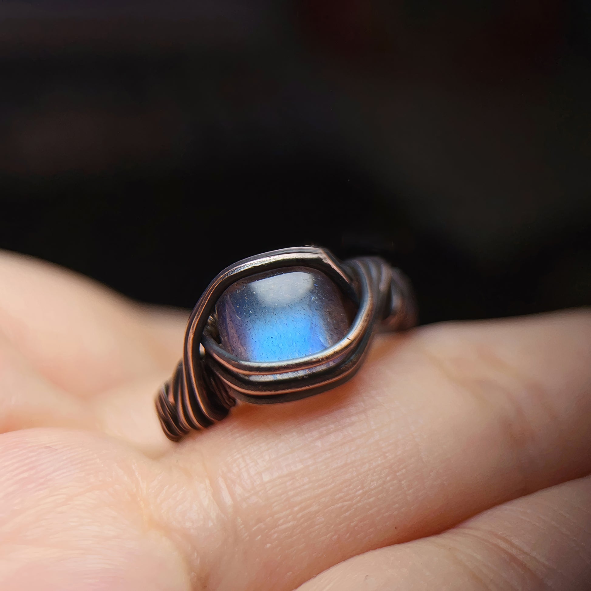 Radiant Light Labradorite Handmade Ring