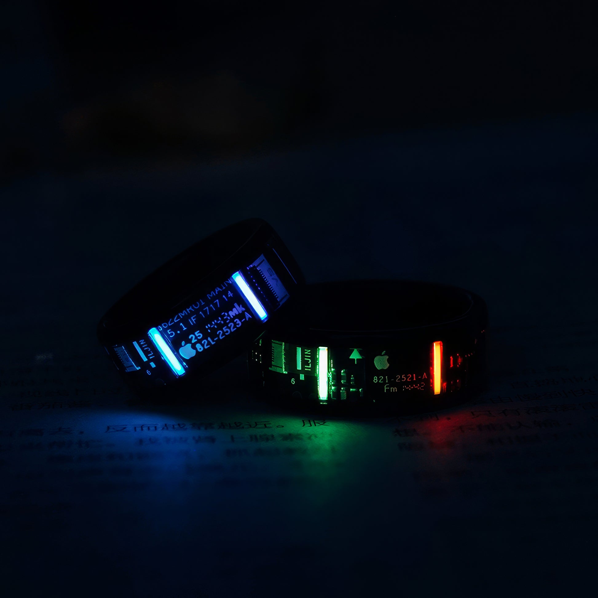 Eternal Glow Handmade Wooden Tritium Glow Ring