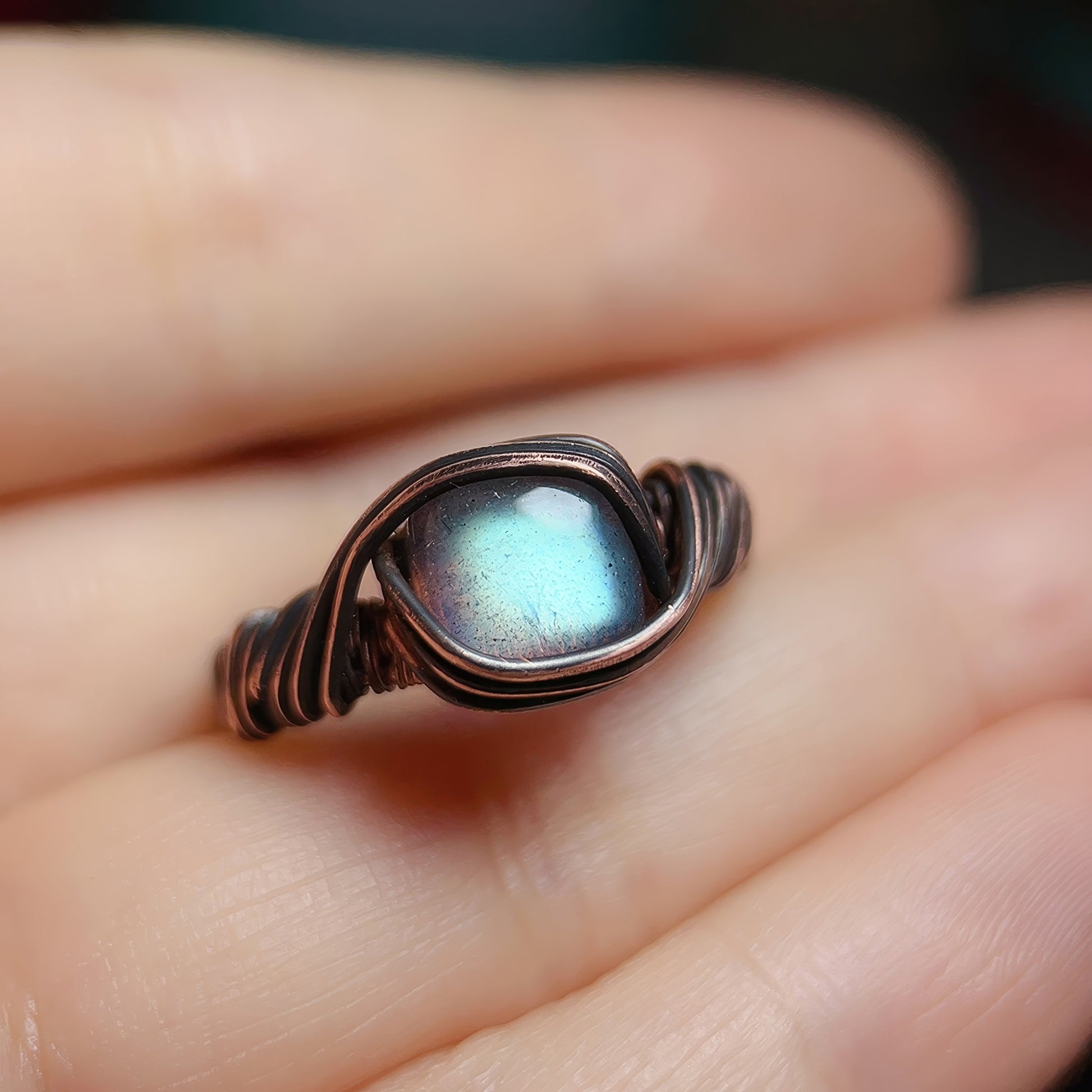 Radiant Light Labradorite Handmade Ring